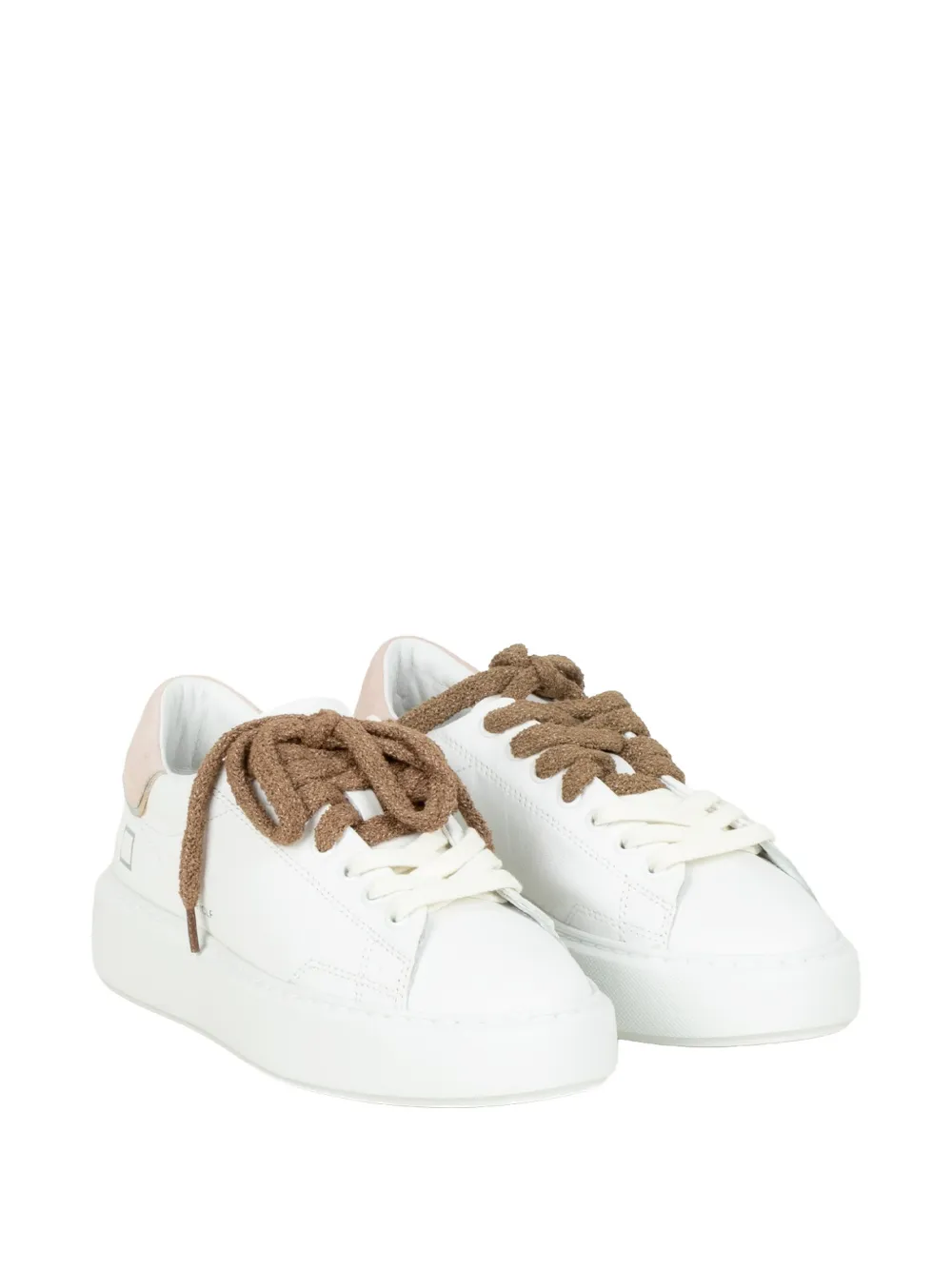 D.A.T.E. pink panel sneakers Wit