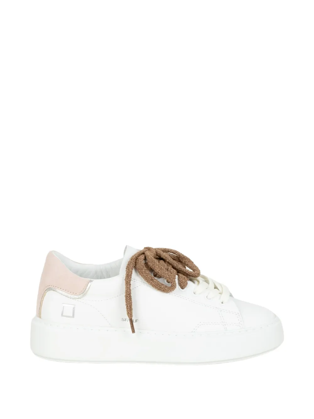 D.A.T.E. pink panel sneakers - Bianco