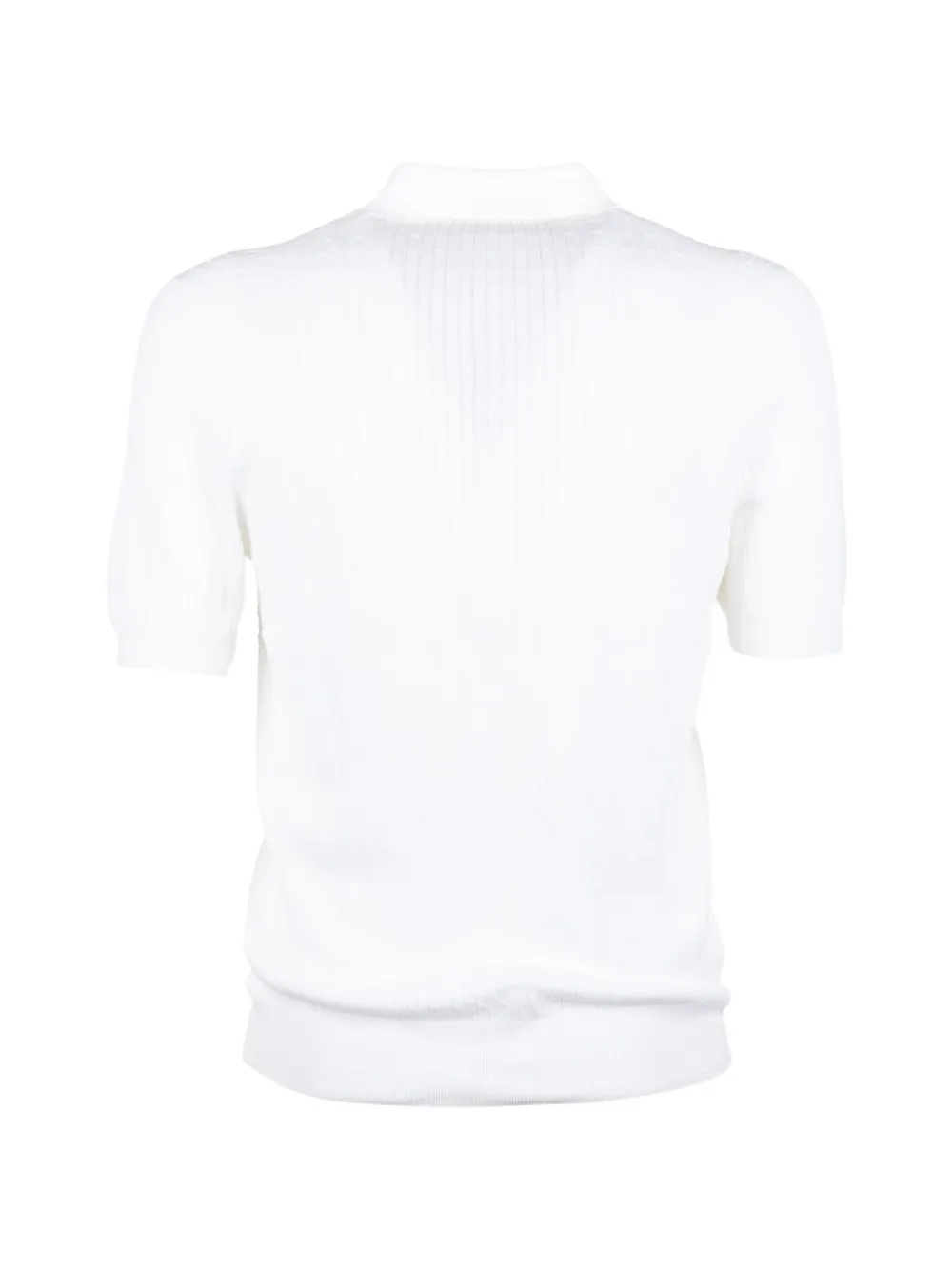 Tagliatore Poloshirt met textuur Wit