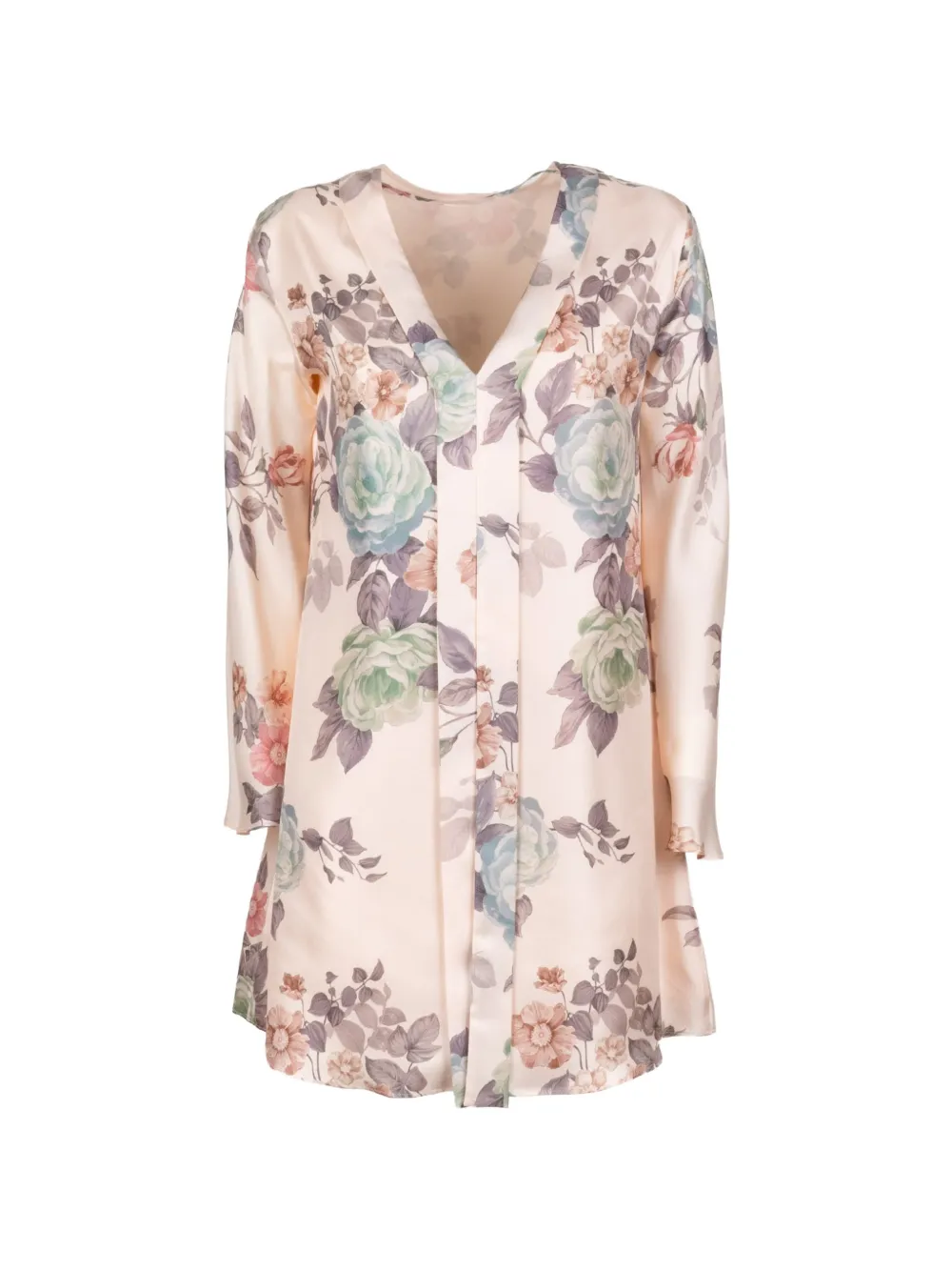 Marella floral-print mini dress - Toni neutri