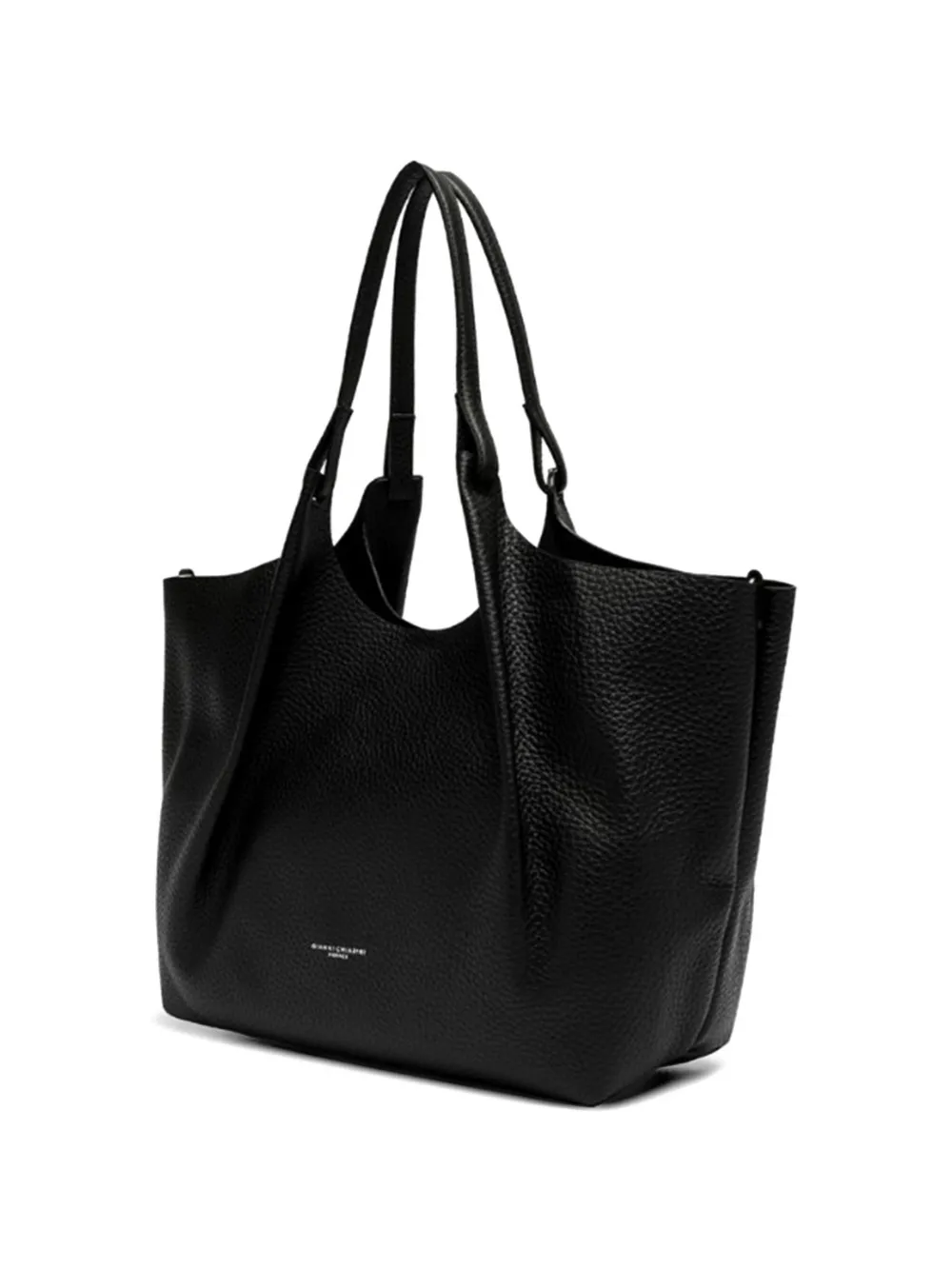 GIANNI CHIARINI Dua shopper met textuur Zwart