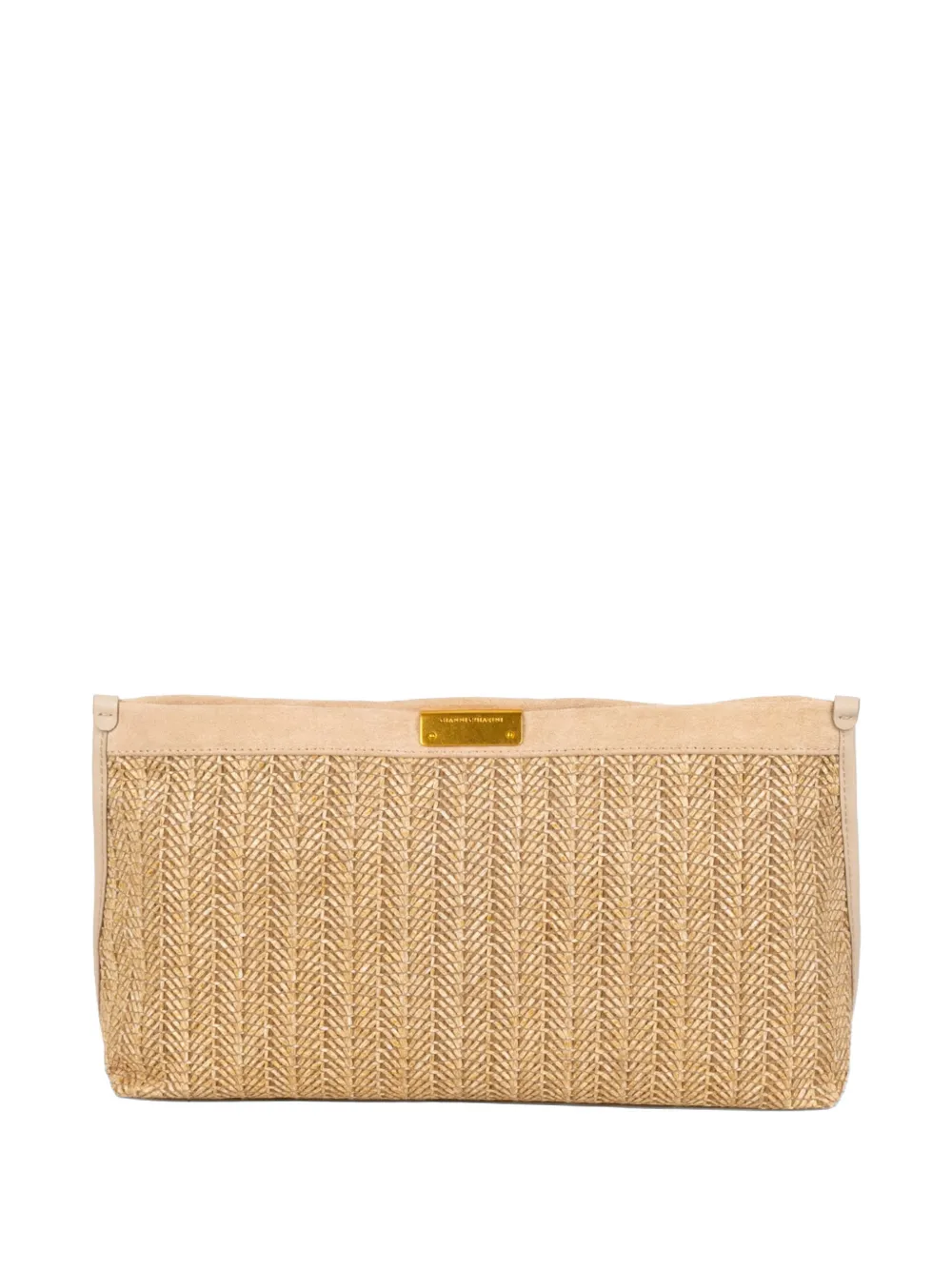 GIANNI CHIARINI woven clutch bag - Toni neutri