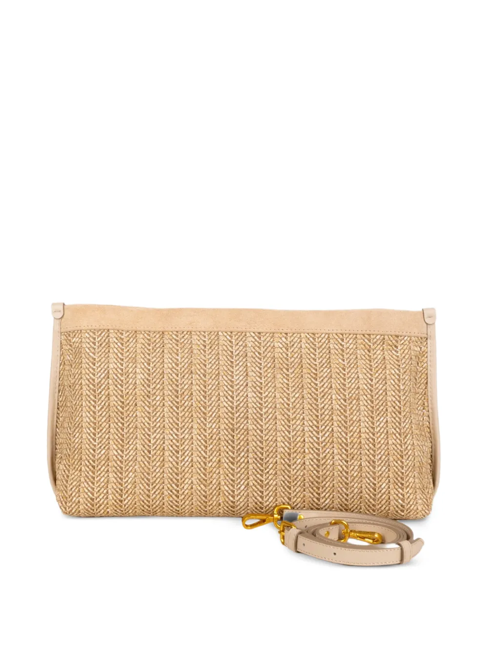  Gianni Chiarini Woven Clutch Bag - Neutrals 