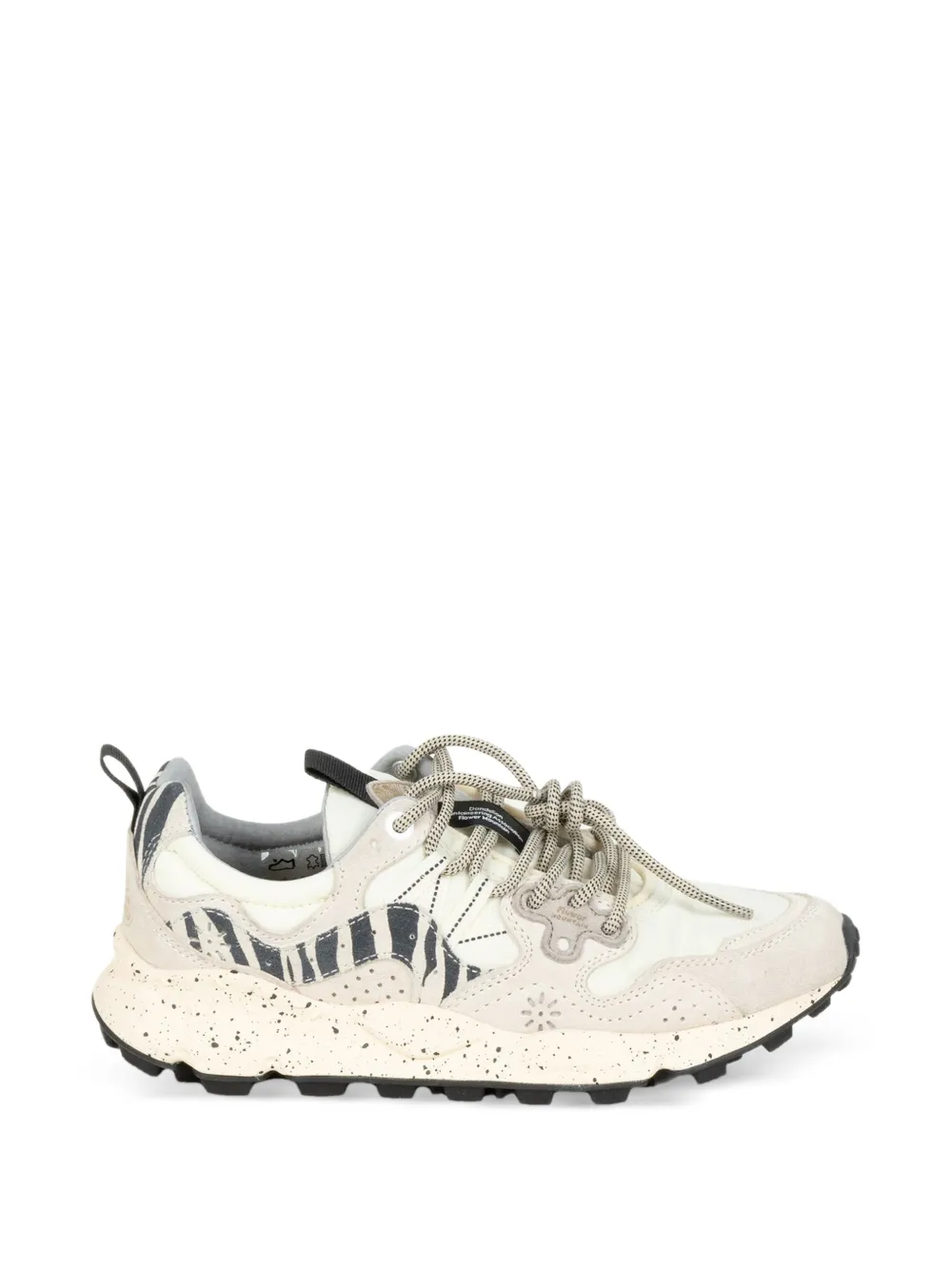 FLOWER MOUNTAIN Yamano 3 sneakers met dierenprint Wit