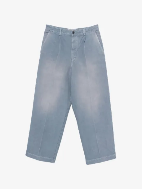 Marni pleated button-fastening trousers