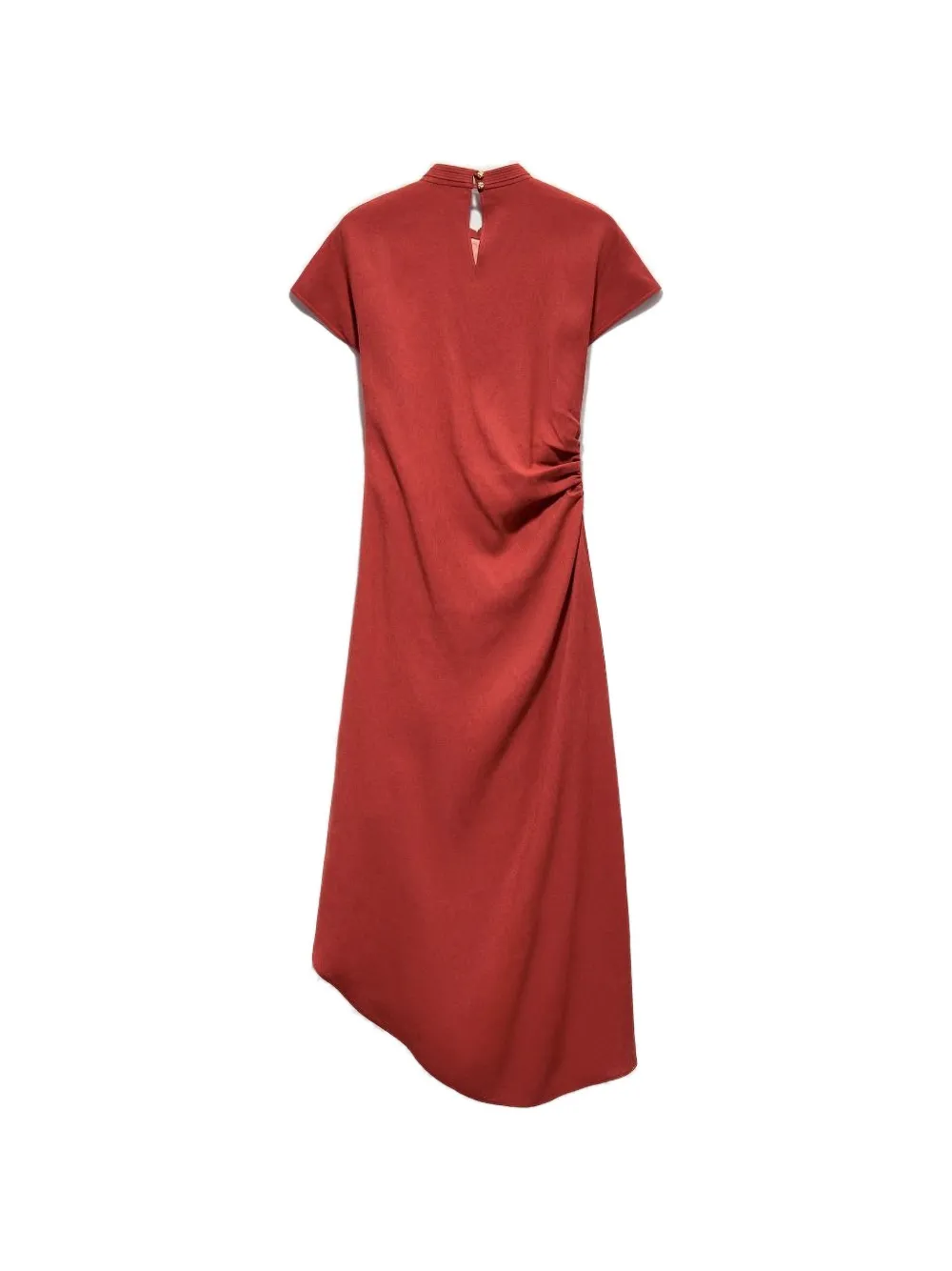 Shanghai Tang Asymmetrische jurk Rood