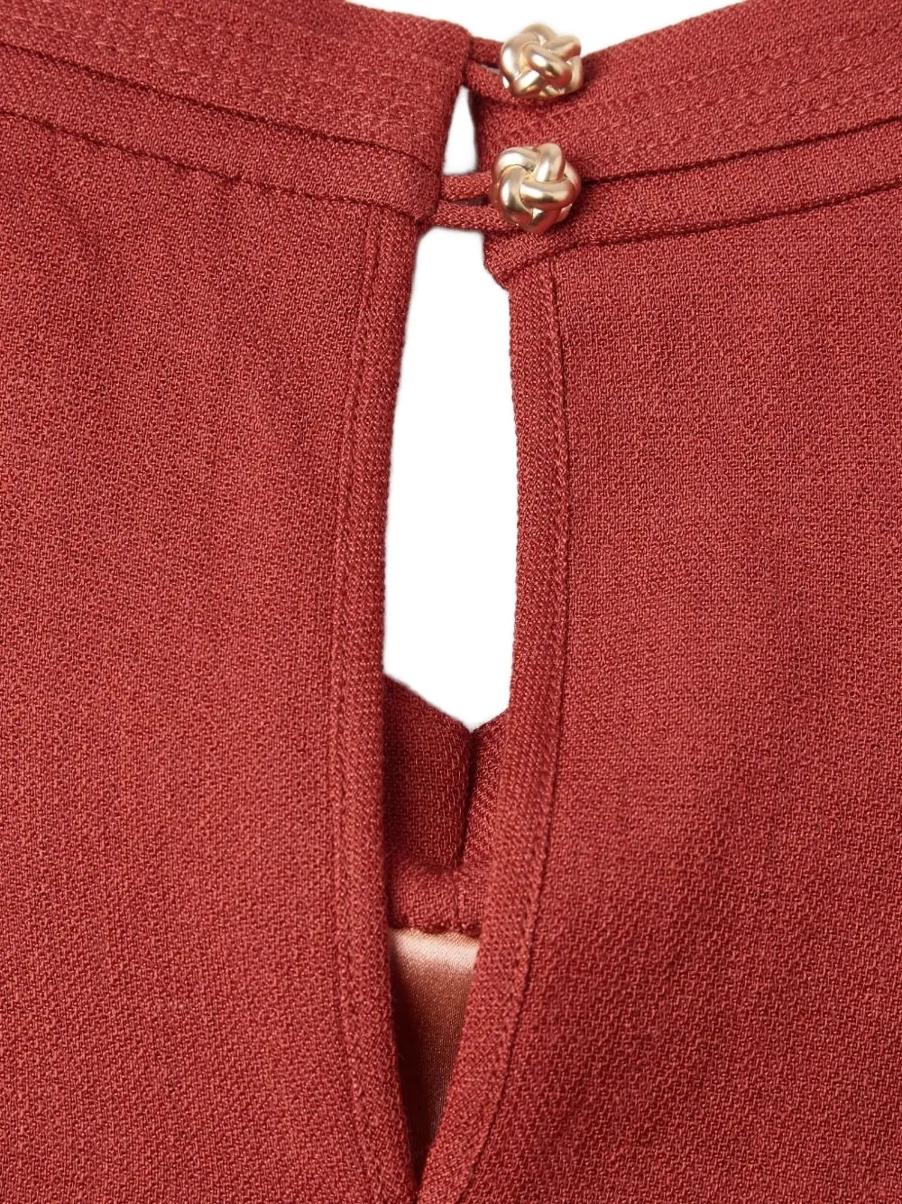 Shanghai Tang Asymmetrische jurk Rood