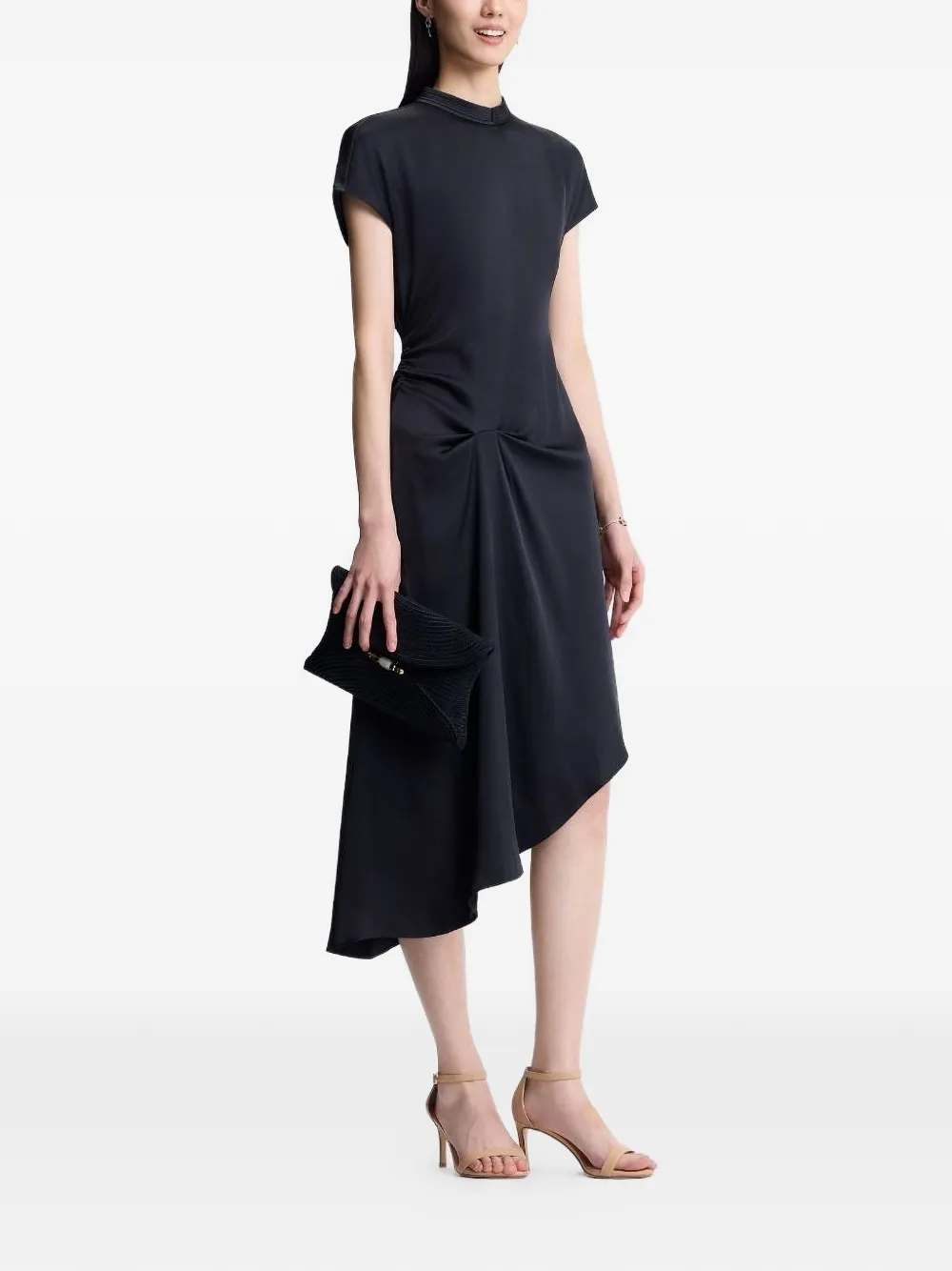 Shanghai Tang Asymmetrische jurk Zwart