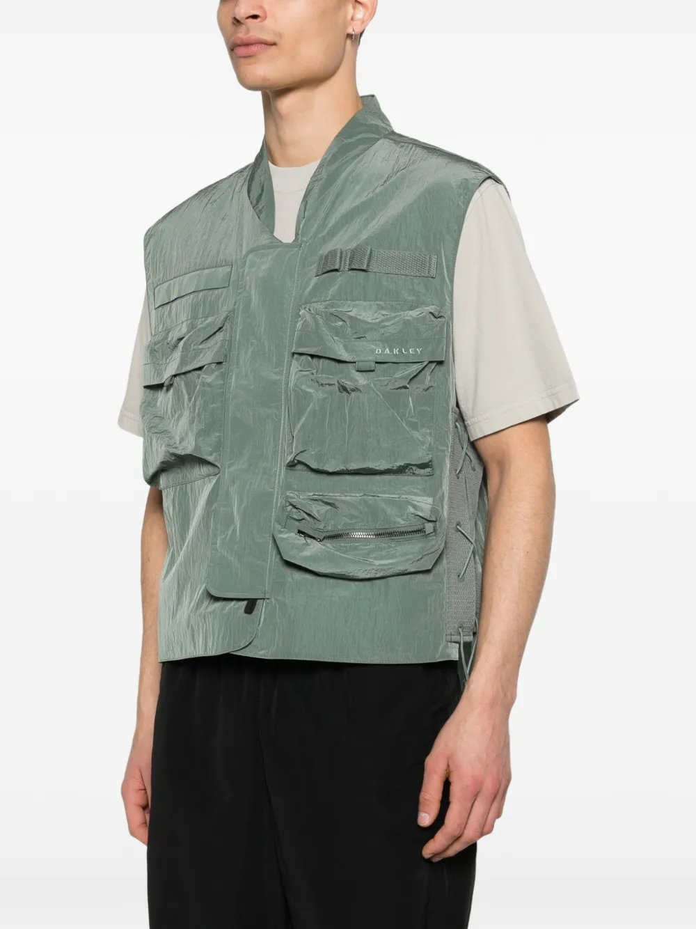 Oakley Bodywarmer met zak en ritssluiting Groen