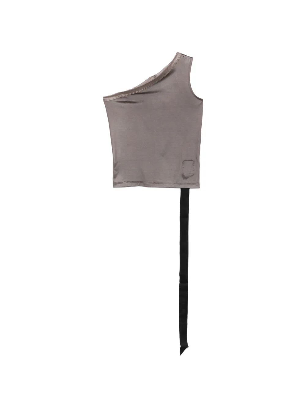Rick Owens DRKSHDW one-shoulder ribbon top - Grau