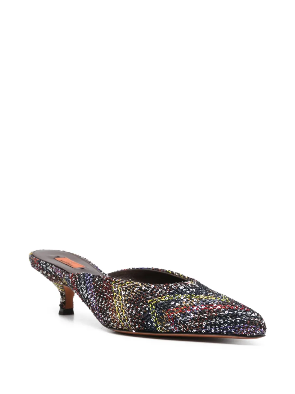 Missoni Point-toe Mules in Black, view 2