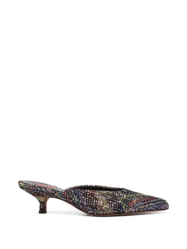 Missoni Point-toe Mules in Black