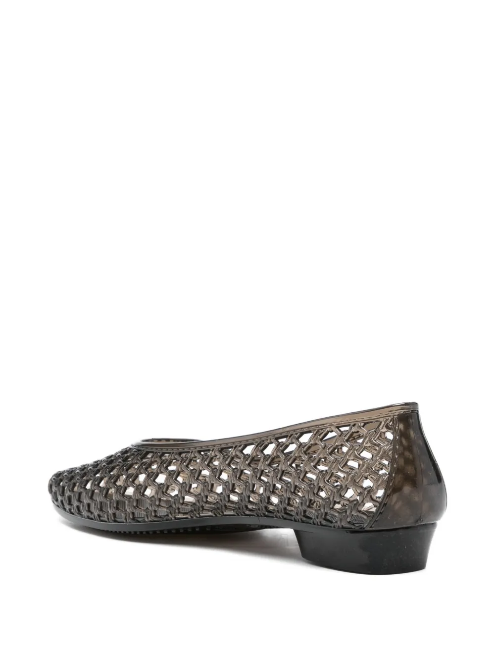  Heavenly Jelly Woven Ballet Flats - Black 