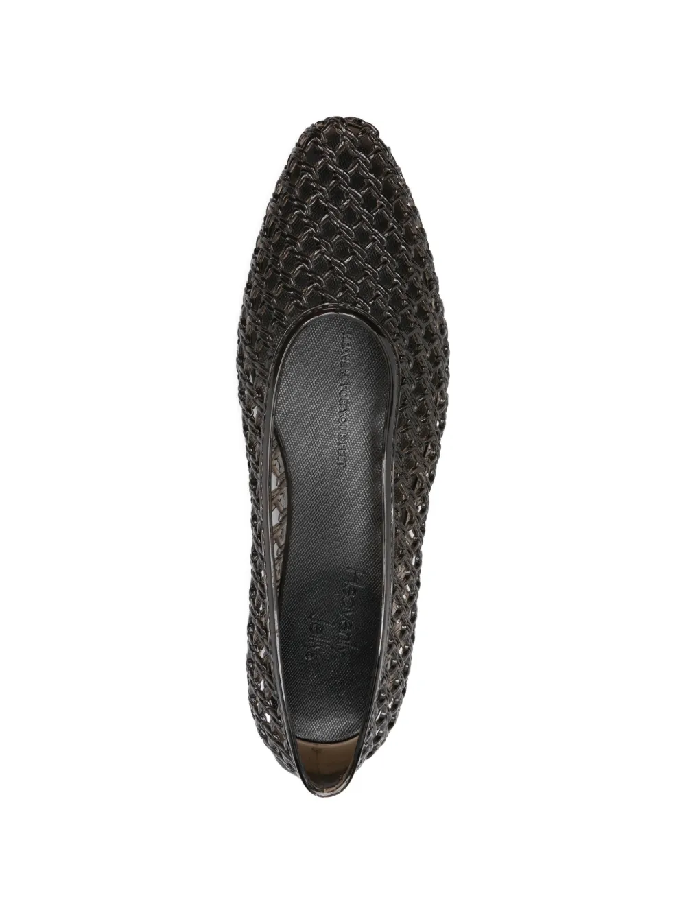 HEAVENLY JELLY Geweven ballerina's Zwart
