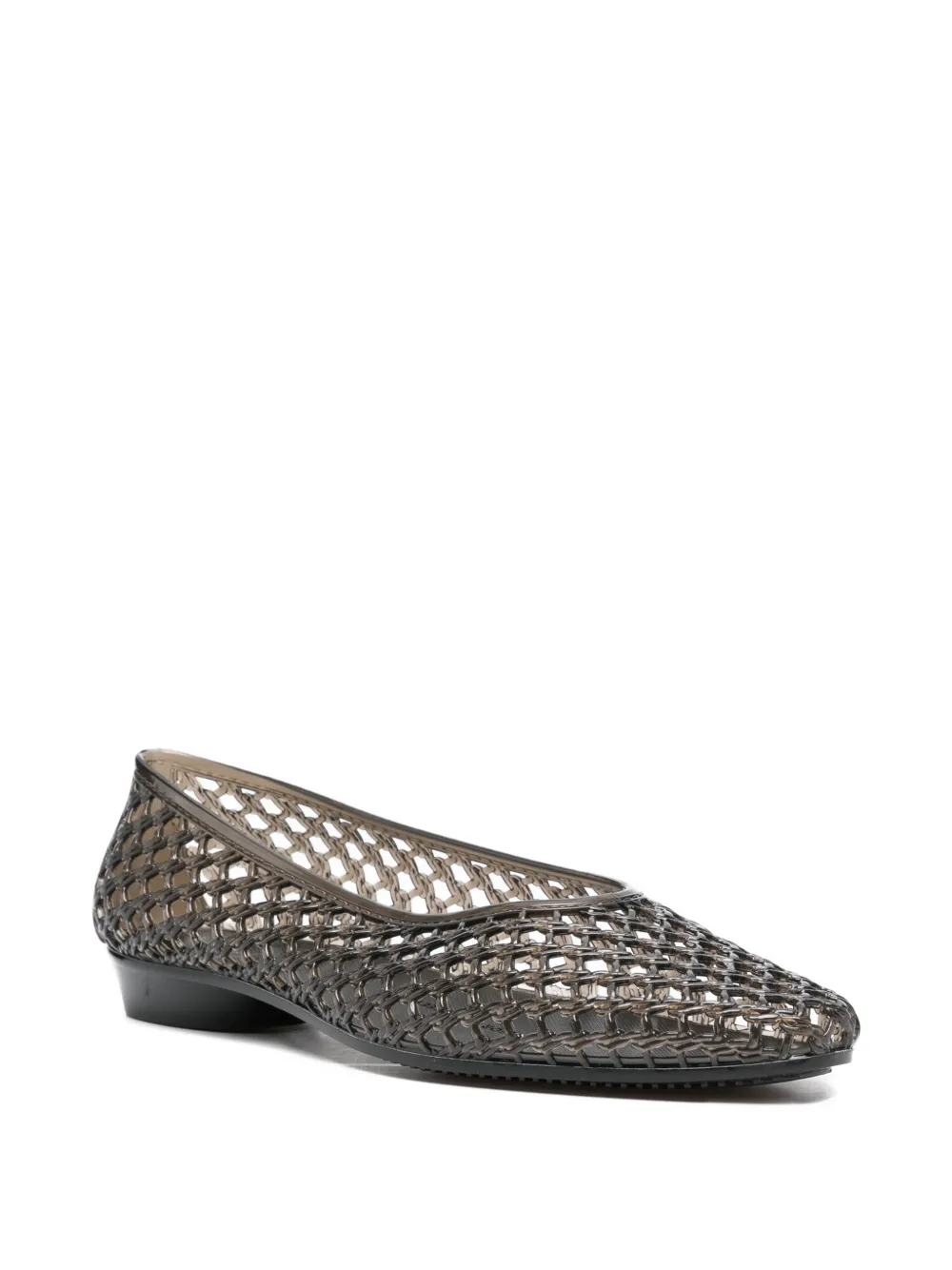  Heavenly Jelly Woven Ballet Flats - Black 
