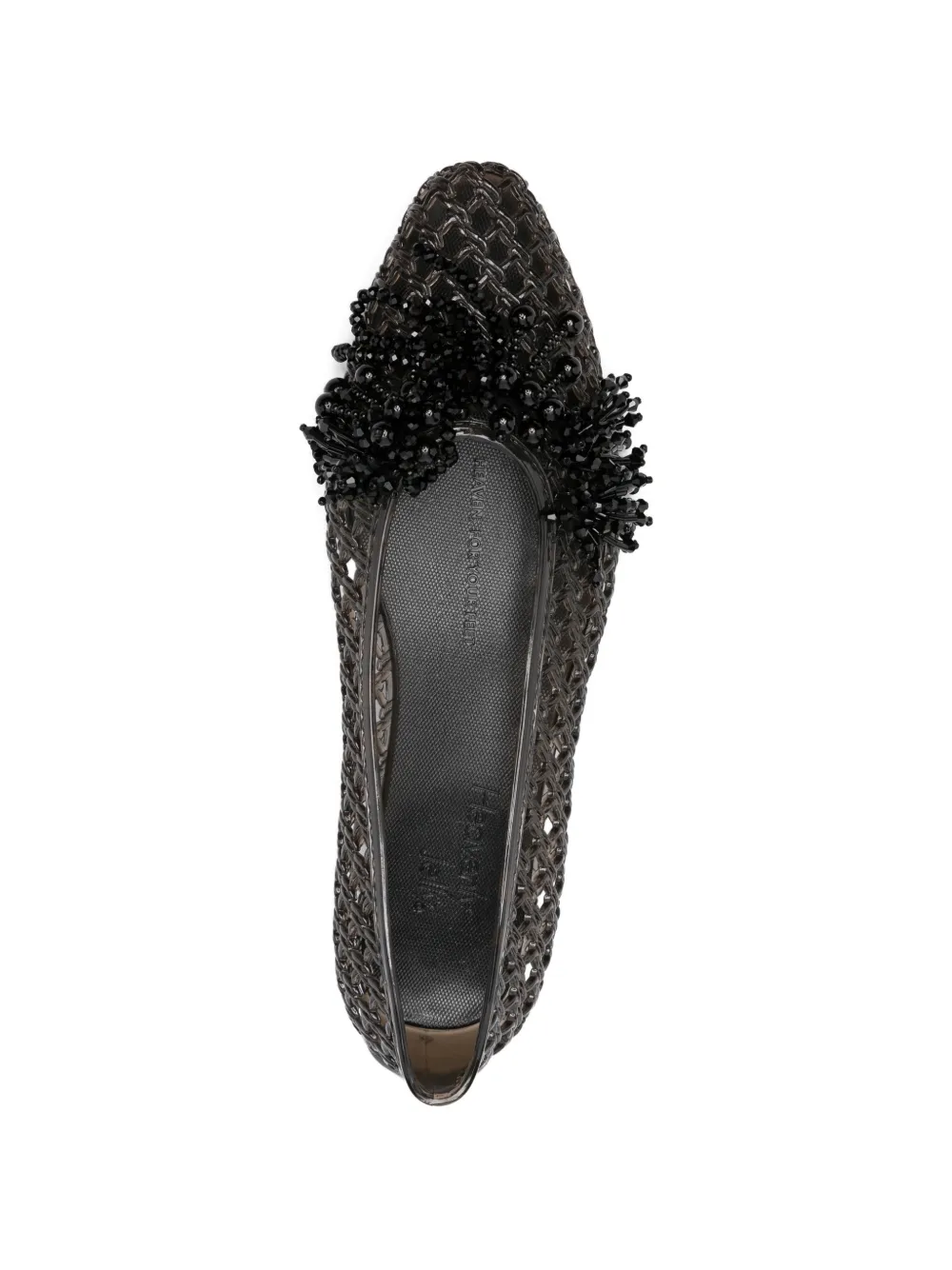 HEAVENLY JELLY Ballerina's met kwastje en kralen Zwart