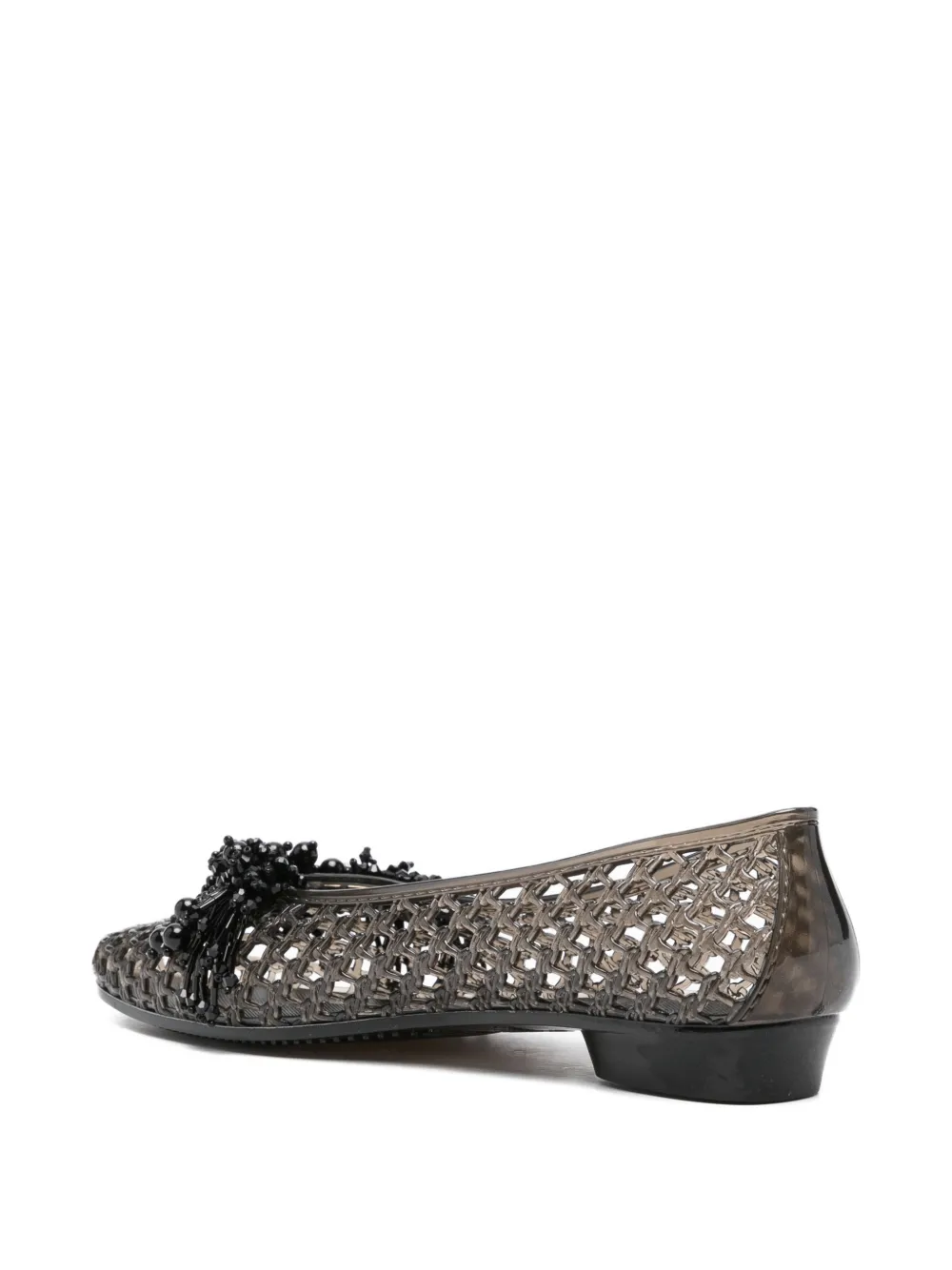 HEAVENLY JELLY Ballerina's met kwastje en kralen Zwart