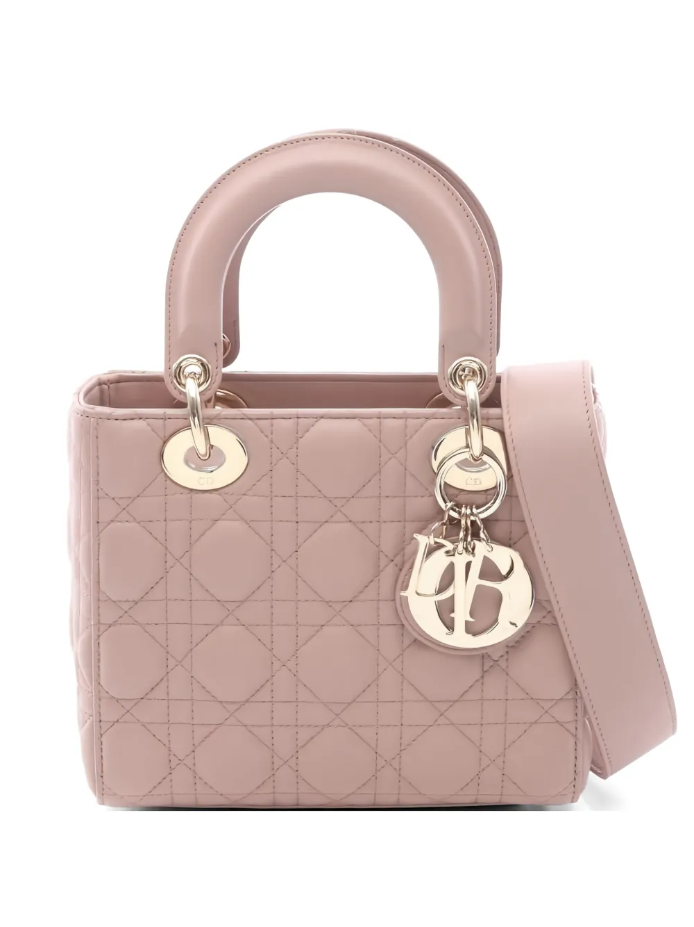 Christian Dior Pre-Owned 2010s small Lady Dior tote bag - Rosa