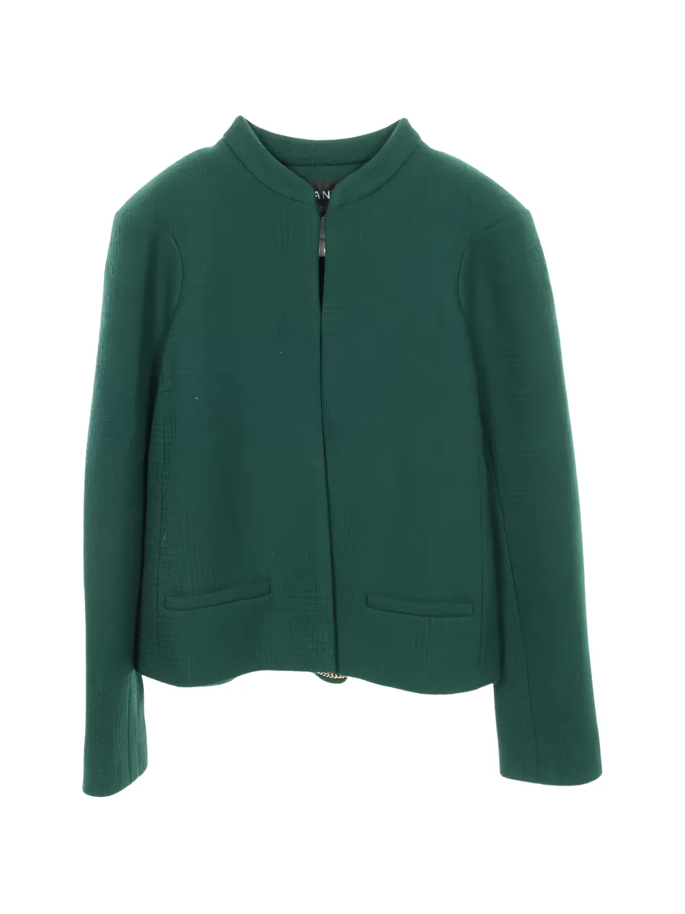 CHANEL Pre-Owned Giacca in tweed con bottoni Cocomark 1986-1988 - Verde