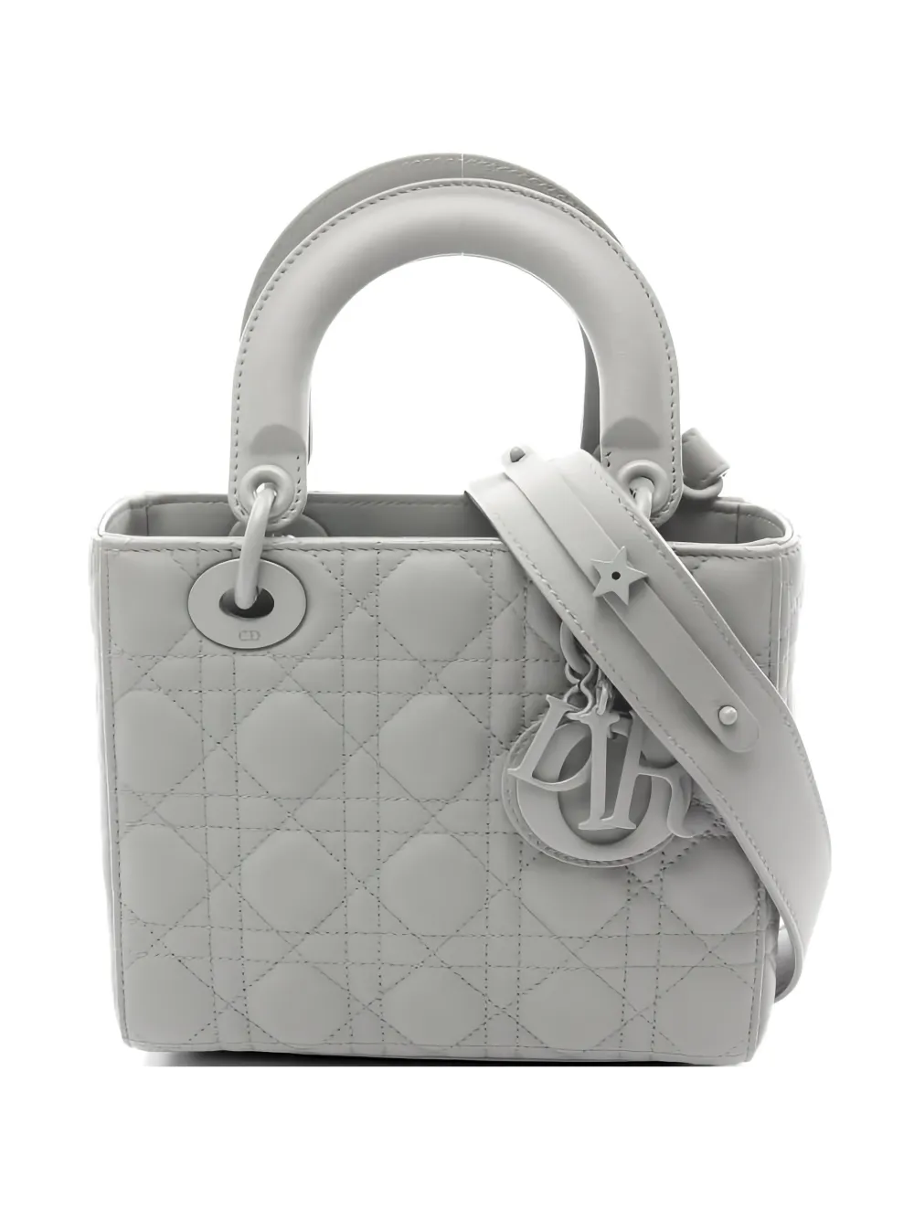 Christian Dior Pre-Owned small 2010s Lady Dior tote bag - Grigio