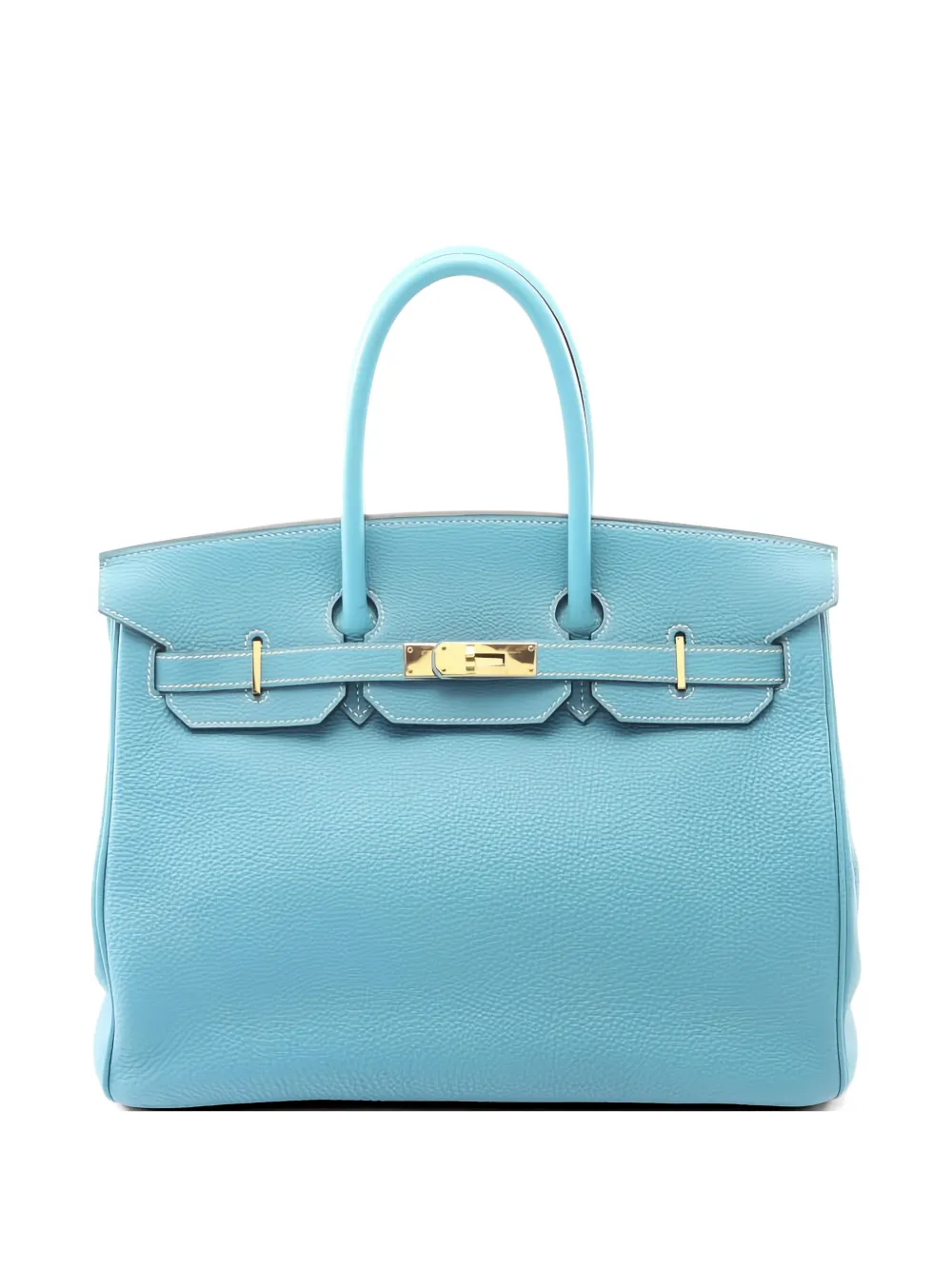 Hermès Pre-Owned 2004 Birkin 35 leather handbag - Blu