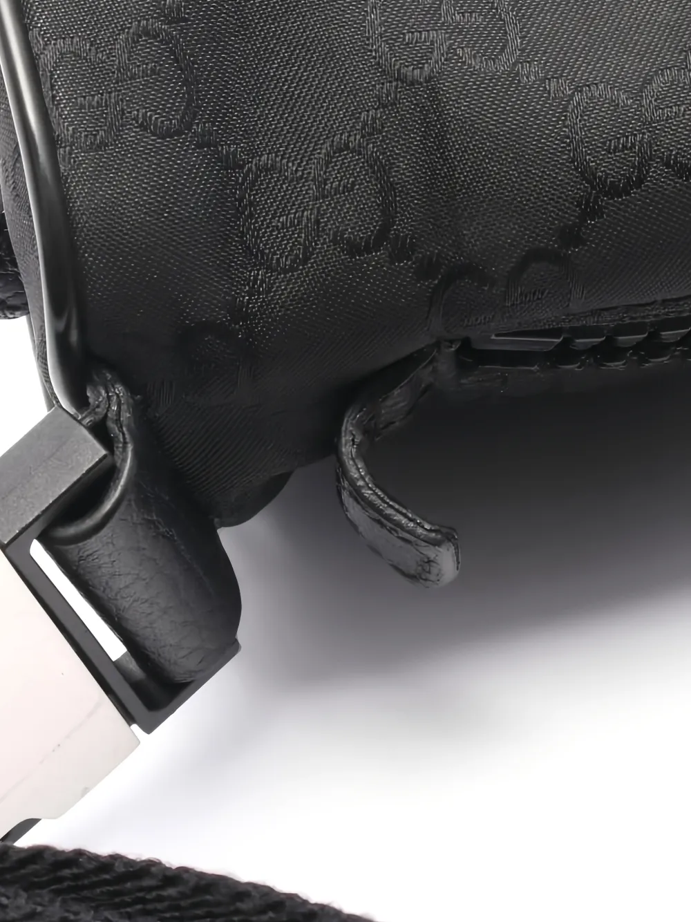 Pre-owned Gucci 2010s Gg-patterned Belt Bag In Black