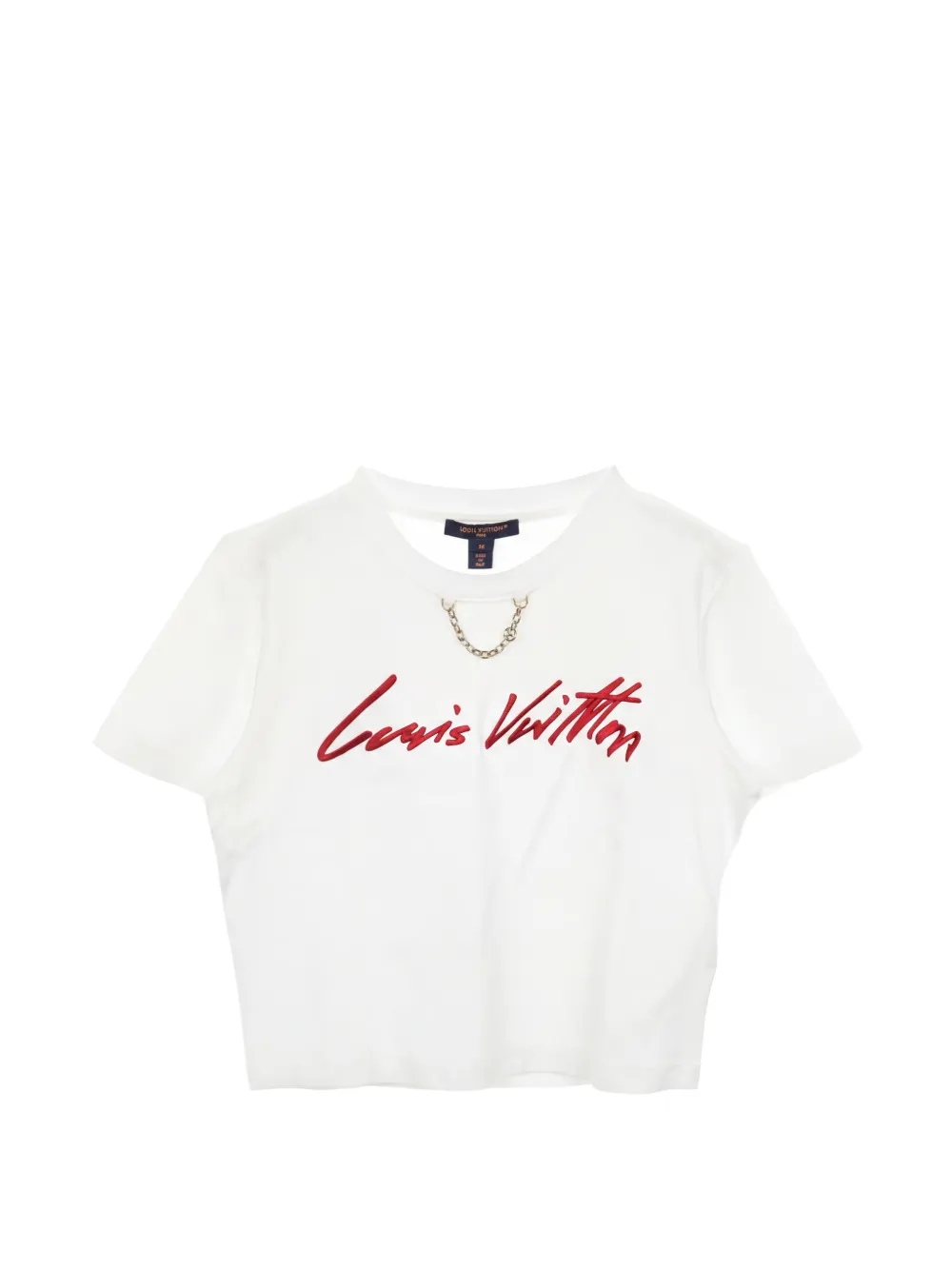 Louis Vuitton Pre-Owned 2010s T-Shirt mit Logo-Stickerei - Weiß