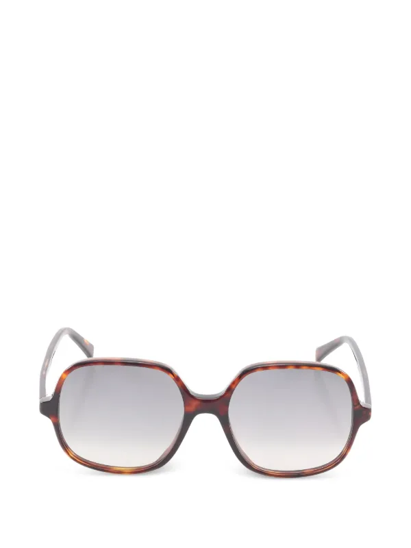 Celine Pre-owned 2020s Round-frame Sunglasses in Brown