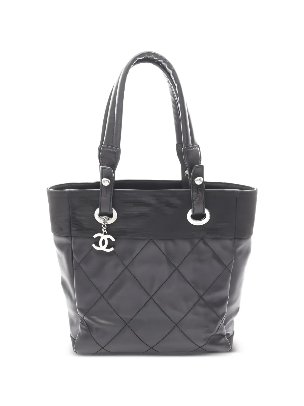 CHANEL Pre-Owned 2008-2009 Paris Biarritz PM canvas tote bag - Nero