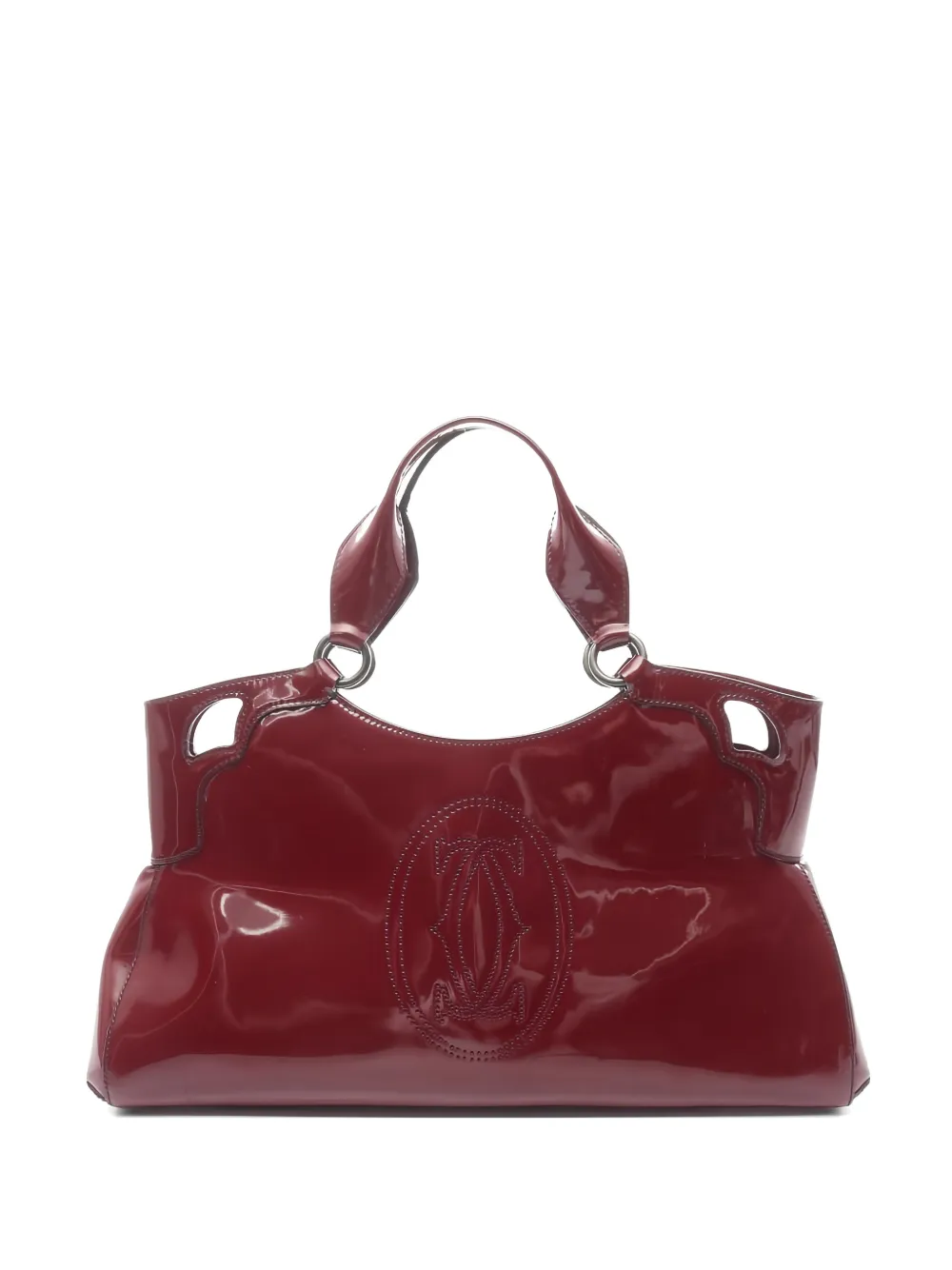 Cartier 2000s LM Marcello De Cartier patent leather handbag - Rosso