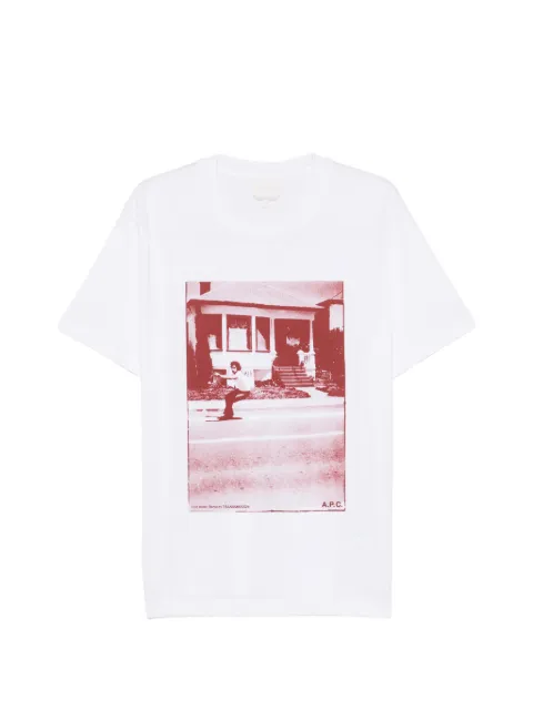 A.P.C. playera con estampado gráfico