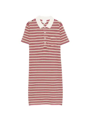 hadley cotton polo sweater dress Reformation Hadley Cotton Polo Sweater Dress in Blue