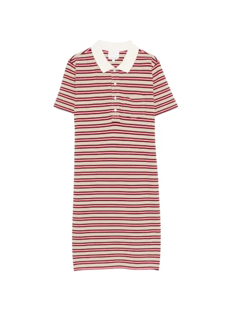 A.P.C. striped pocket mini dress