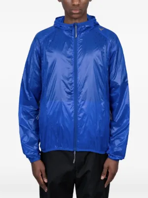 Ader Error logo-patch zip-up Bomber Jacket | Blue | FARFETCH