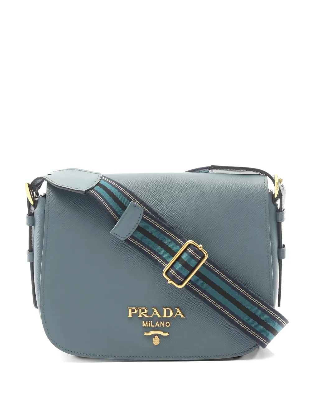 Prada Pre-Owned Saffiano leather crossbody bag - Blu