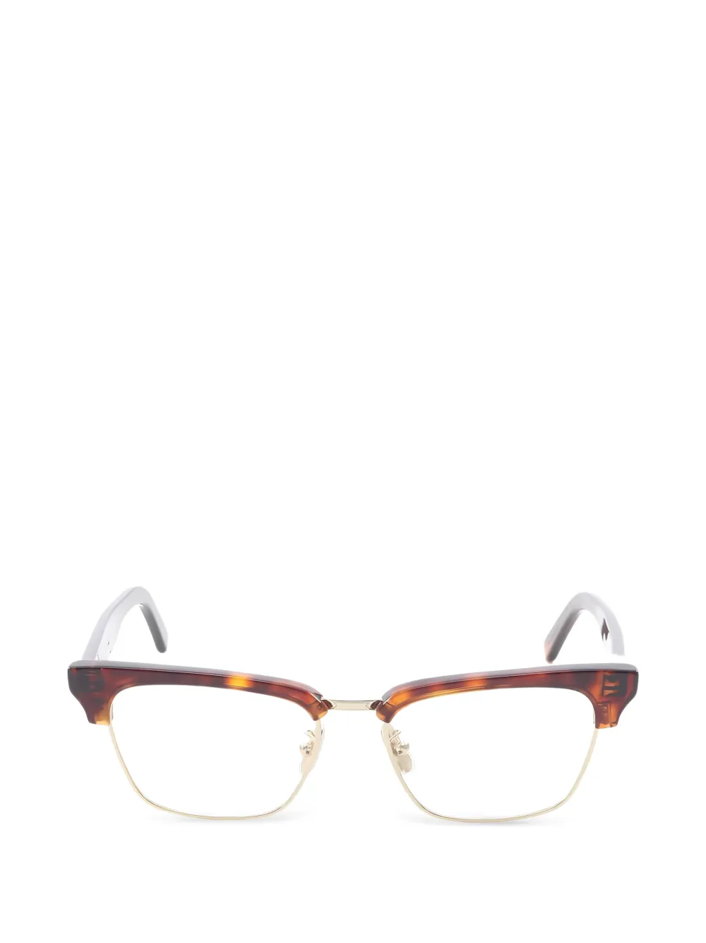 Celine Pre-Owned 2020s browline-frame glasses - Marrone