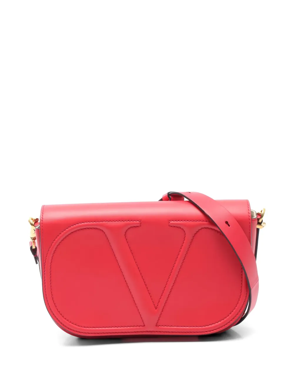 Valentino Garavani Pre-Owned 2010s Walk V-logo shoulder bag - Rosso