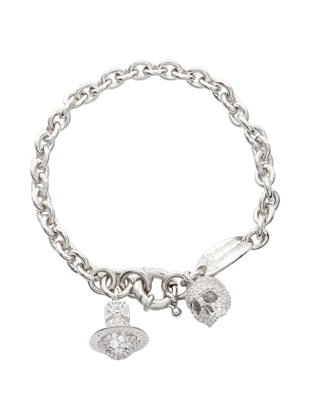 Vivienne Westwood Pre-Owned 2020s Circe chain bracelet - Argento