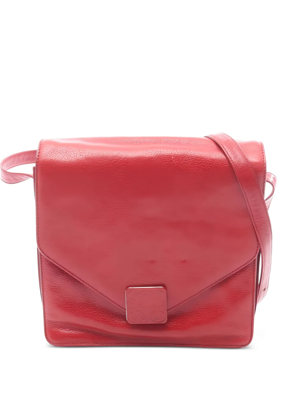 Loewe Pre-Owned 2000s Anagram leather shoulder bag - Rosso