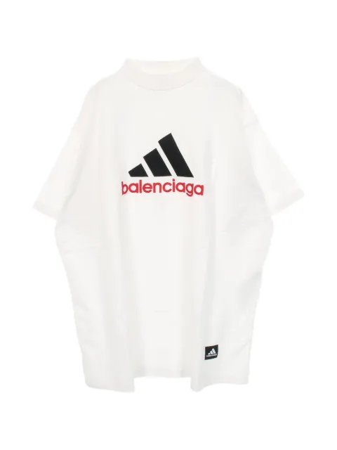 Balenciaga Pre-Owned x Adidas 2000 logo-embroidered T-shirt