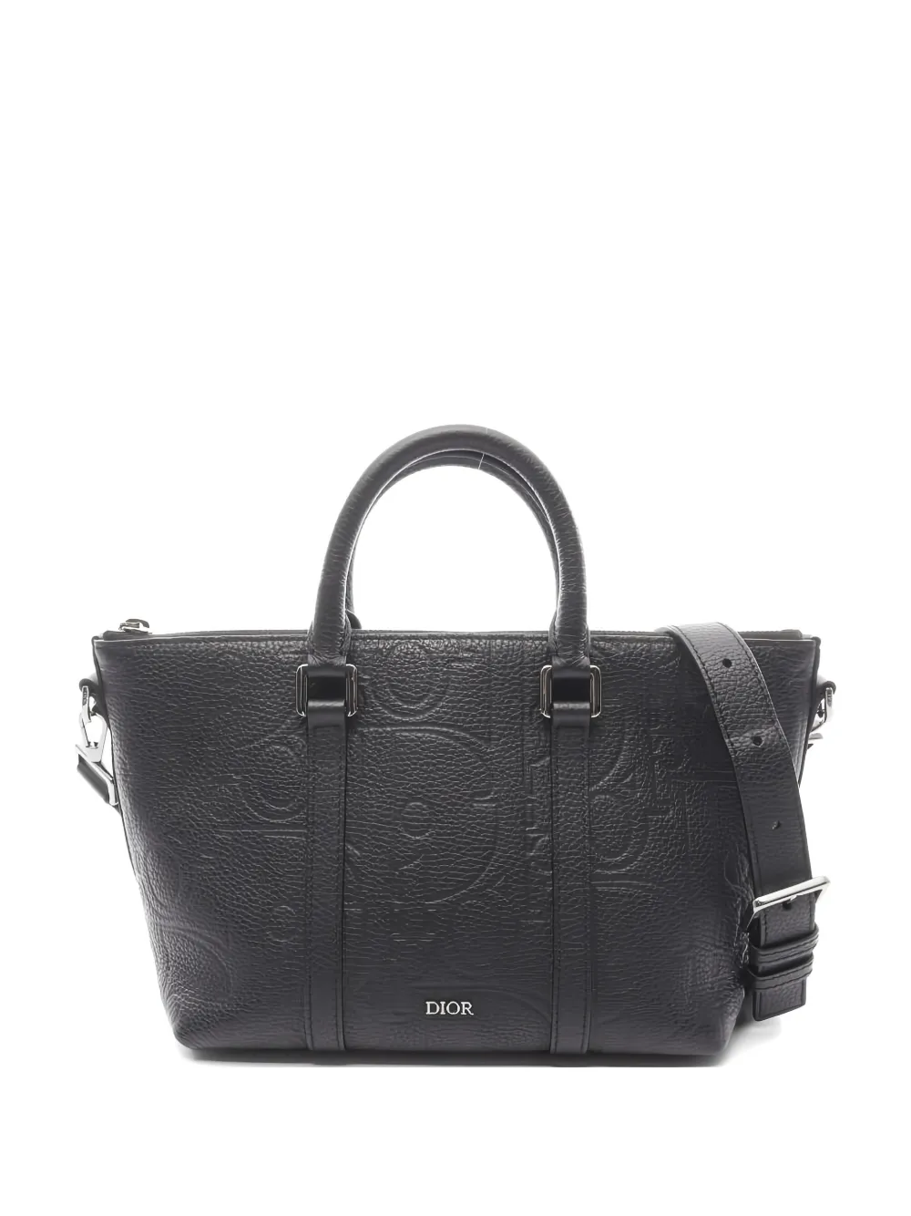 Christian Dior Pre-Owned 2010s Weekender 25 embossed leather handbag - Nero