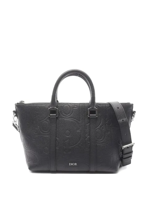 Christian Dior Pre-Owned 2010s  Weekender 25 embossed leather handbag