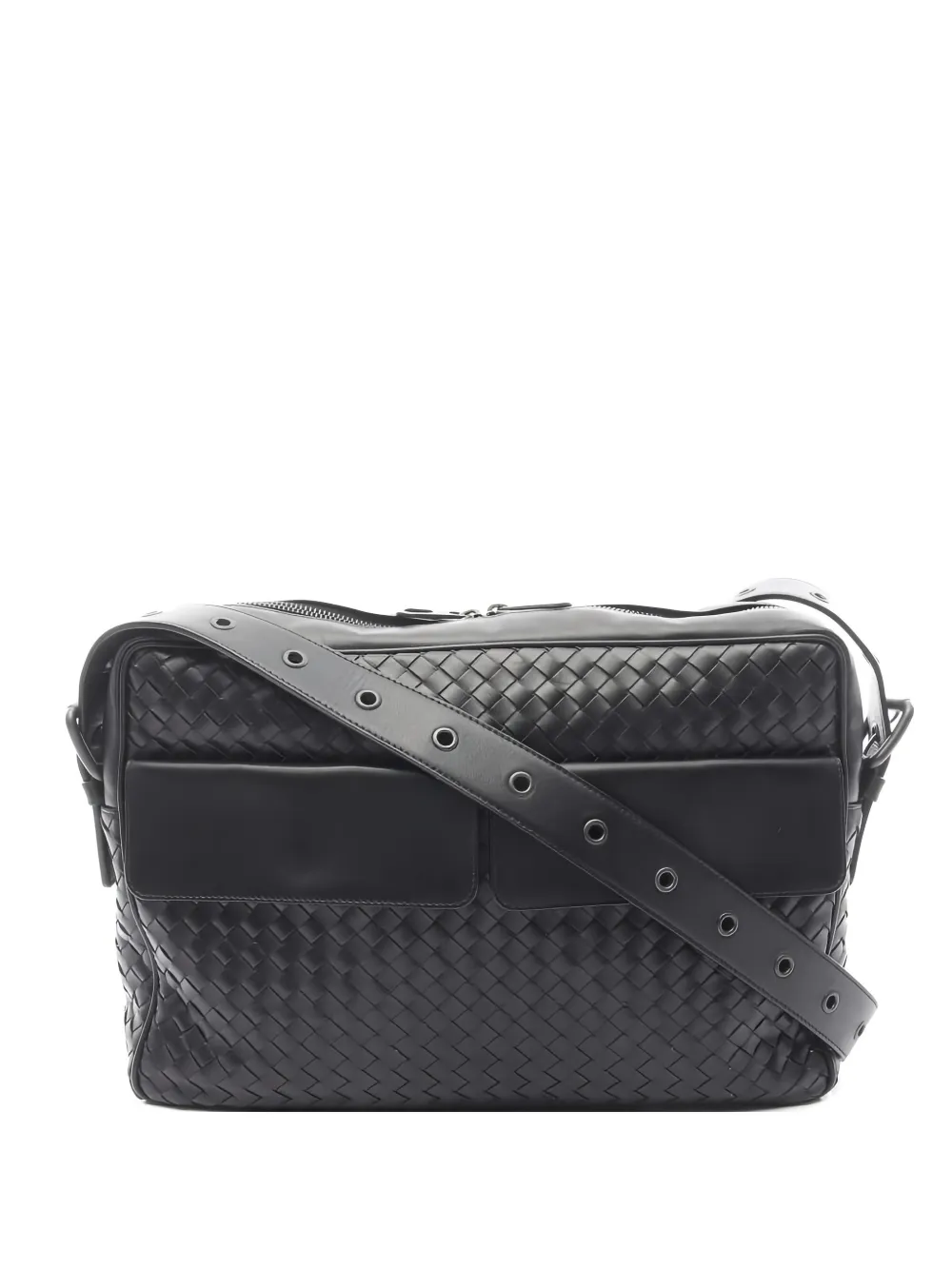 Bottega Veneta Pre-Owned 2010s Intrecciato shoulder bag - Nero