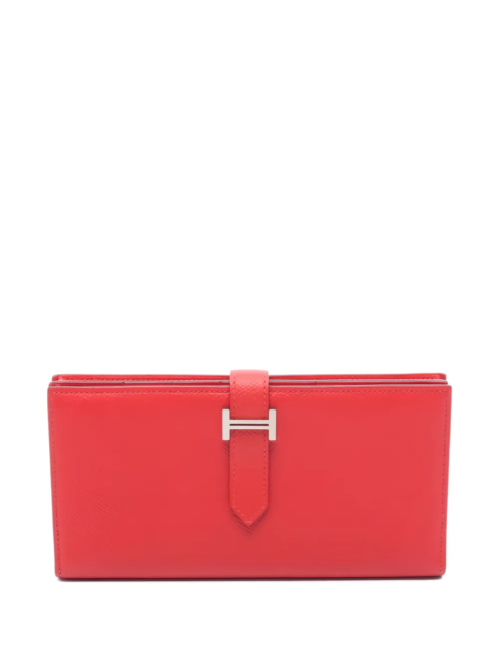 Hermès Pre-Owned 2018 Bearn Soufflet leather wallet - Rosso