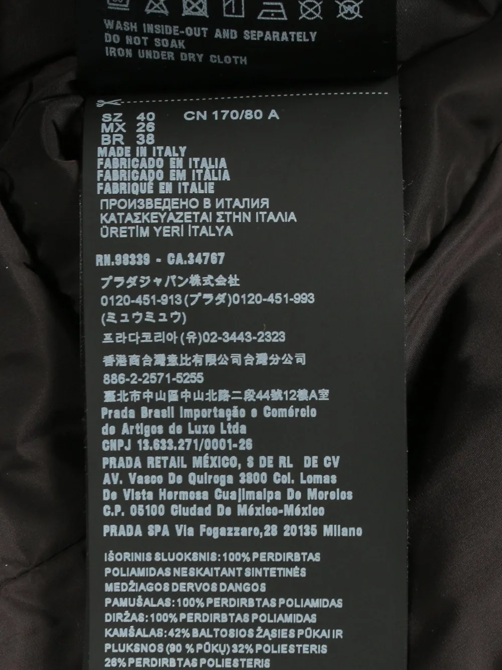 Pre-owned Prada 2010s Triangular-logo Hooded Coat In Black