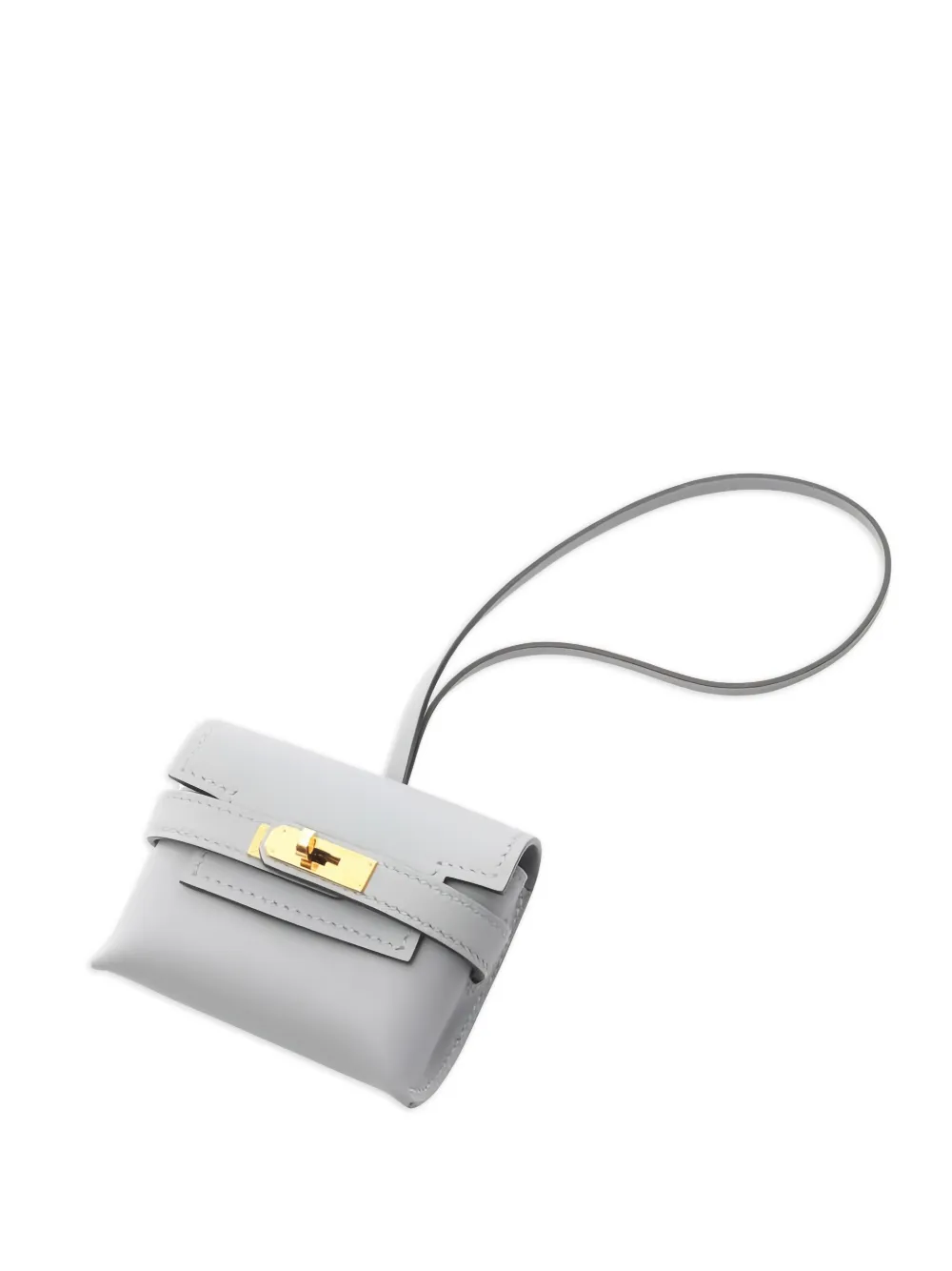 Hermès Pre-Owned 2025 leather bag charm - Grigio