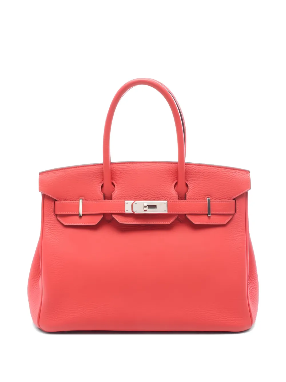 Hermès Pre-Owned 2014 30 Birkin leather tote bag - Rosso