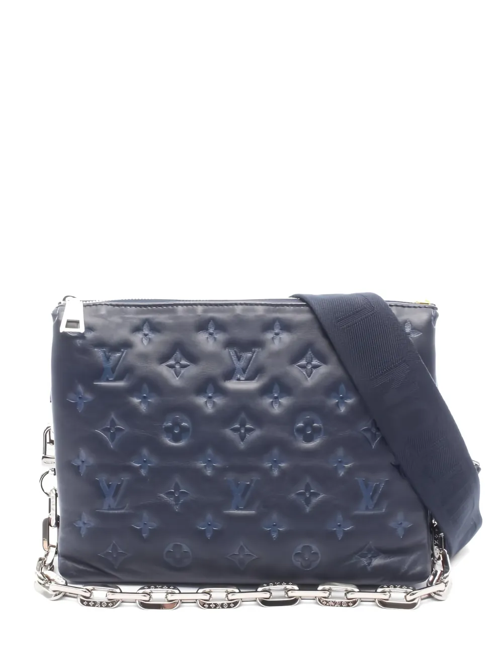 Louis Vuitton Pre-Owned 2010s Coussin PM monogram chain-strap shoulder bag - Blu