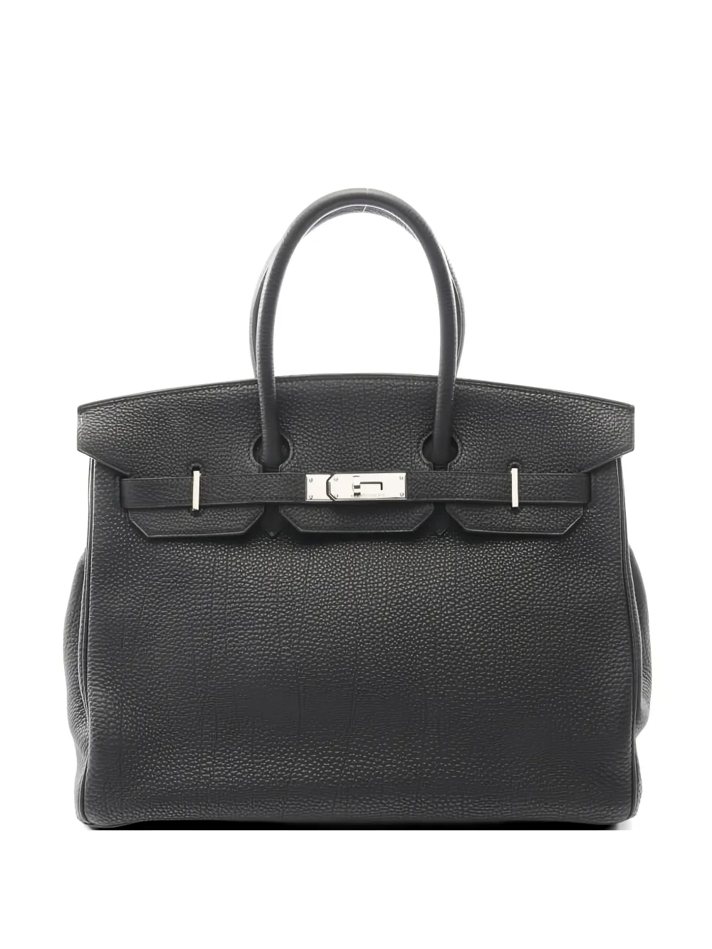 Hermès Pre-Owned 2003 35 Birkin leather handbag - Nero