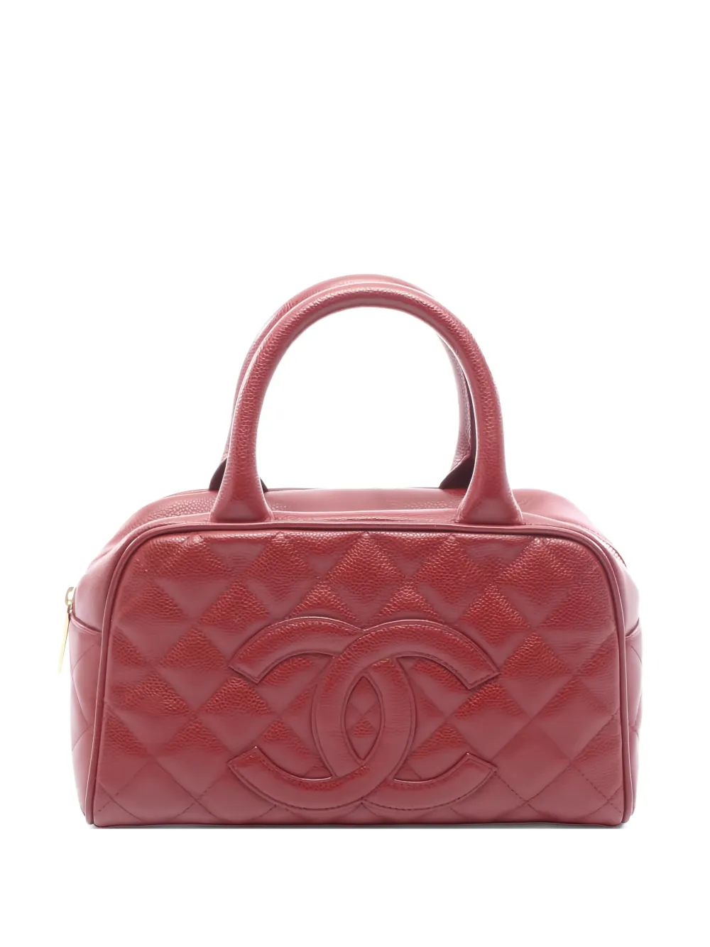 CHANEL Pre-Owned 2003 mini Matelassé tote bag - Rosso